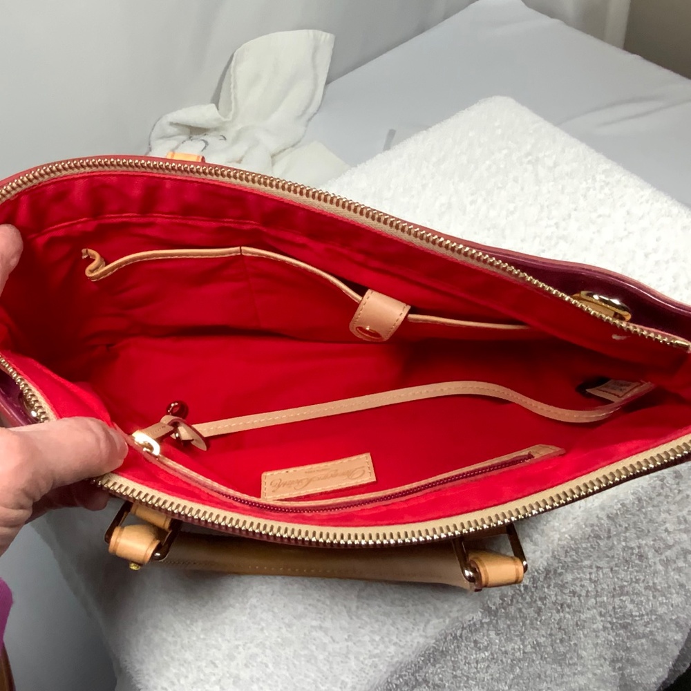 Dooney & Bourke Pink Patent Leather Satchel Bag - Picture 7 of 16